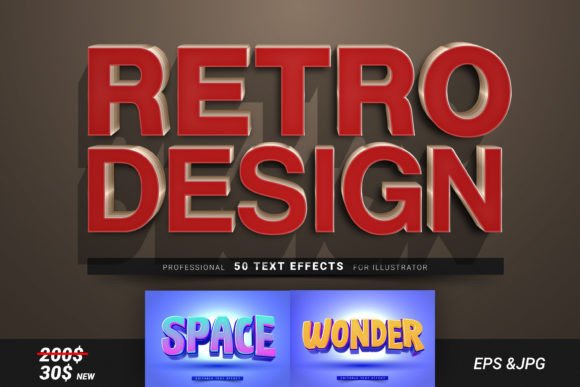 Amazing 50 Text Effects for Illustrator: Elevate Your Visual Storytelling