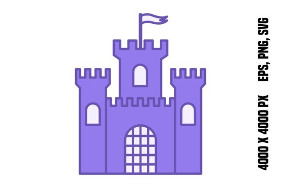 Colored Castle Icon: A Design Evaluation