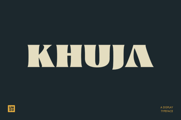 Khuja: Where Organic Flow Meets Geometric Boldness in Modern Typography
