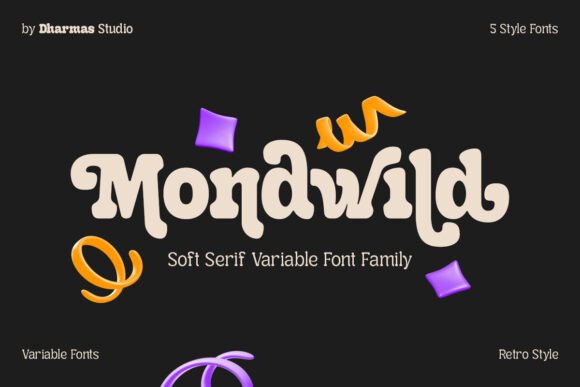 Mondwild: A Retro-Modern Typeface for Creative Projects