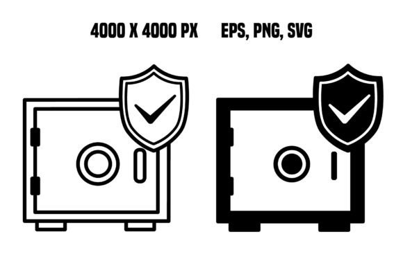 Safe Icons: Reliable Business and Finance Vector Assets for Modern Design