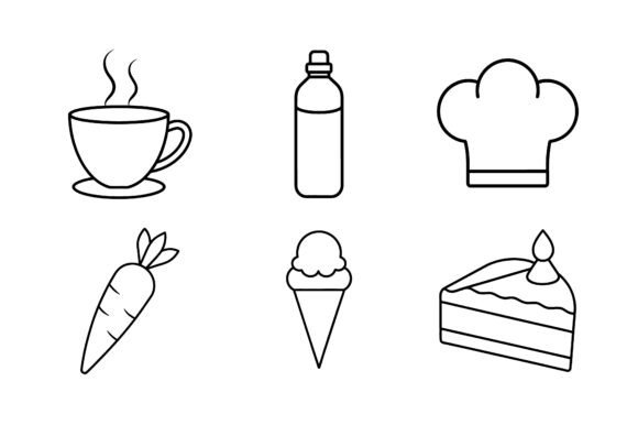 Universal Minimalist Outline Icon Bundle: A Design Essential for Modern Creators